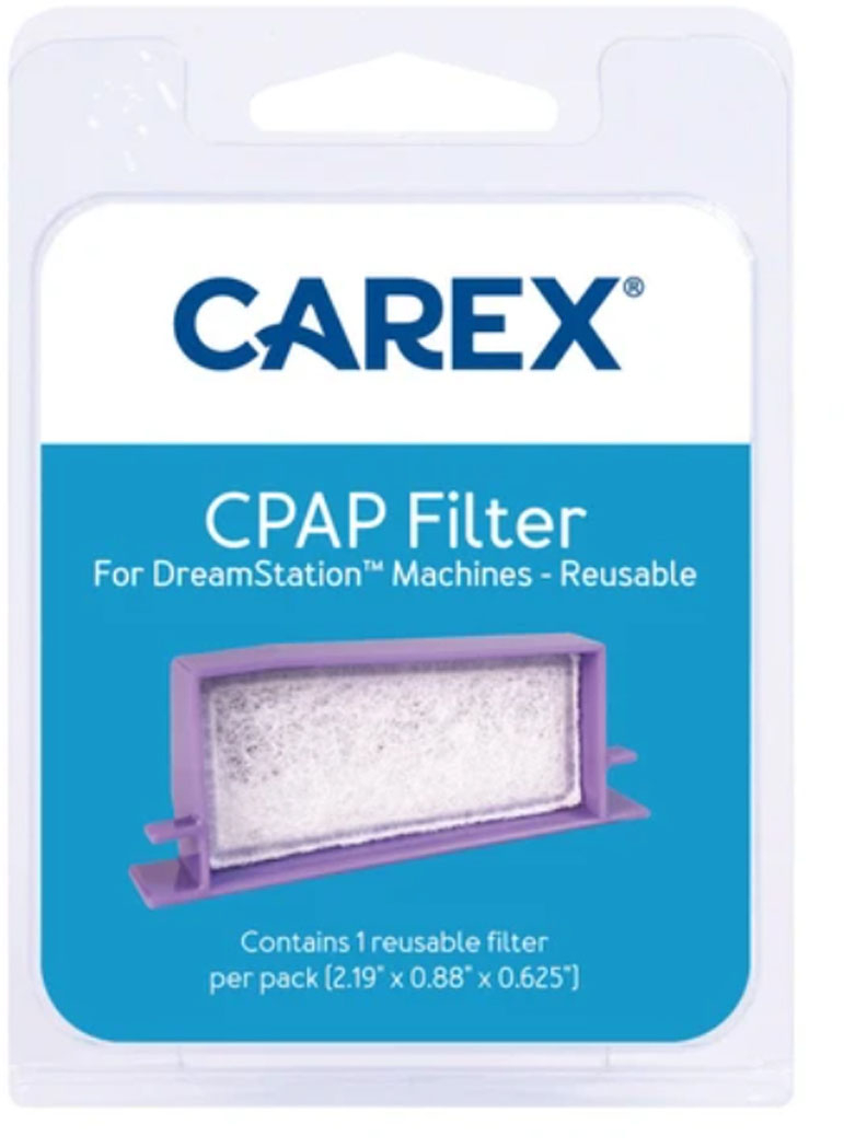 Carex - CPAP Filters for DreamStation Machines, Reusable - Multicolor