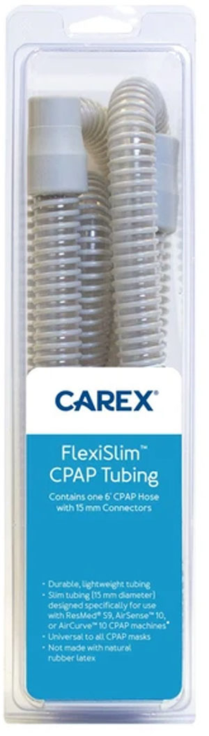 Carex - FlexiSlip CPAP Tubing, 6-Feet - Gray