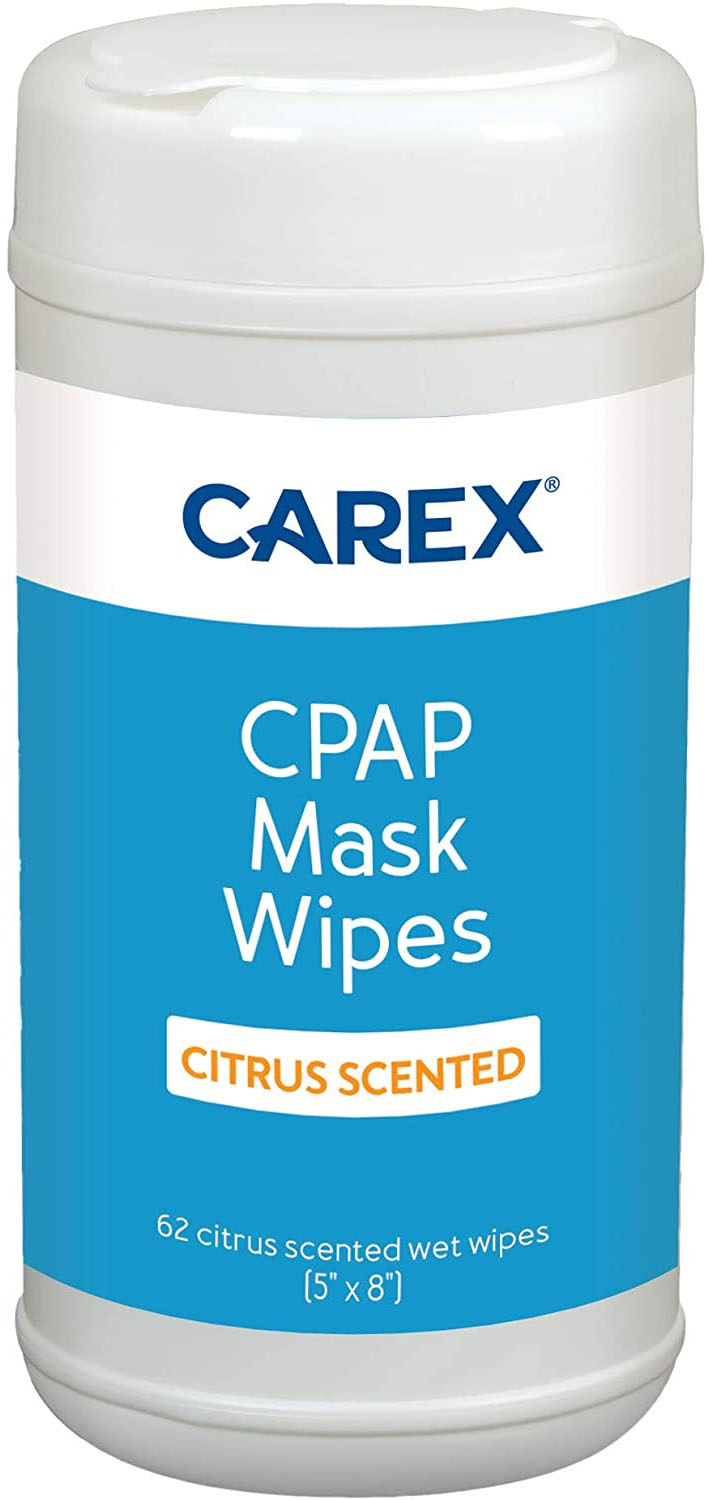 Carex - CPAP Mask Wipes, Citrus Scented, 62 Count