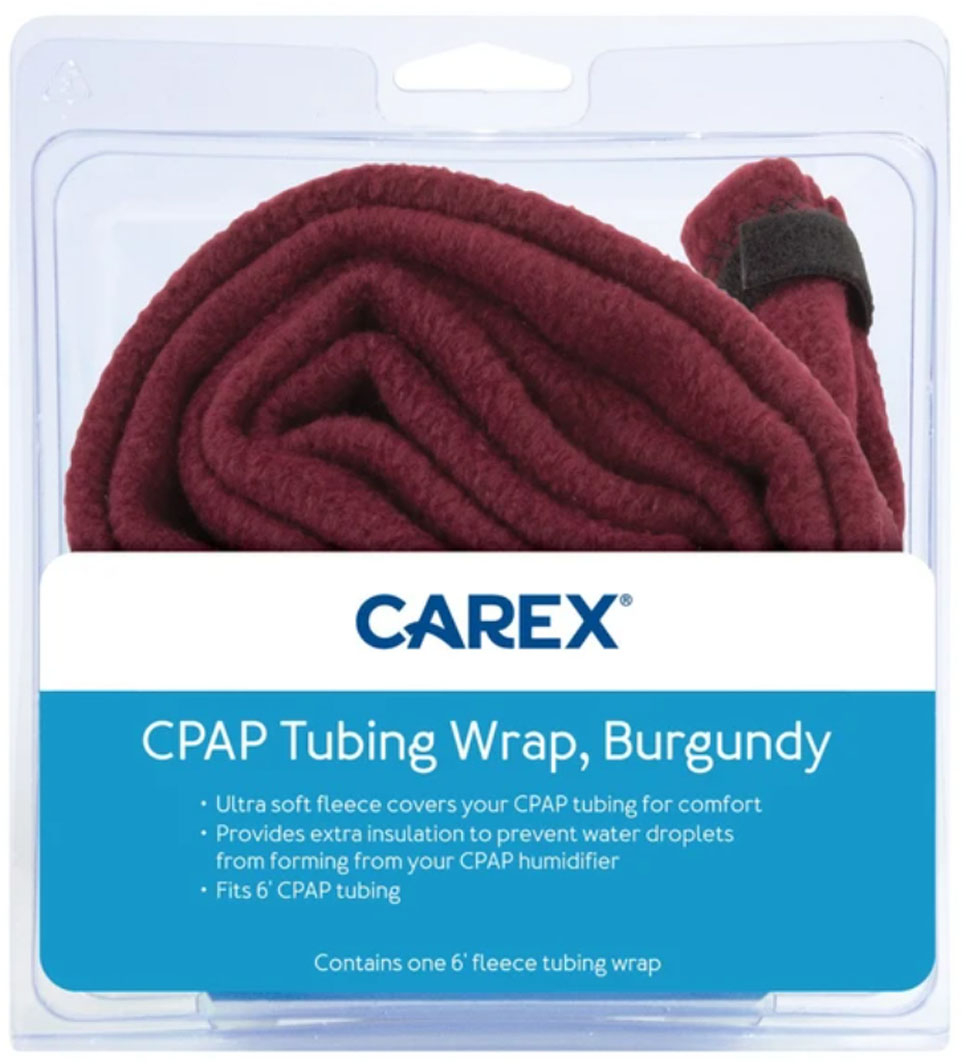Carex - CPAP Tubing Wrap, Burgundy - Red