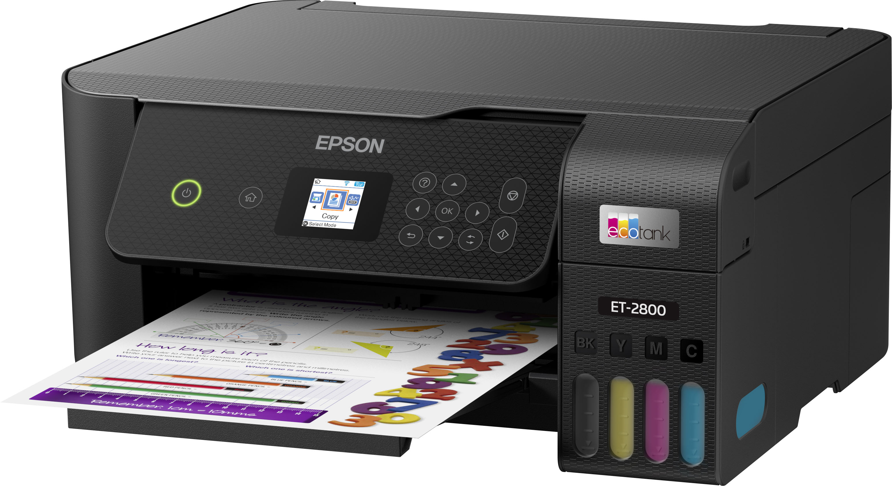 Epson EcoTank ET-2850 Wireless All-in-One Cartridge-Free Supertank Printer  - Black