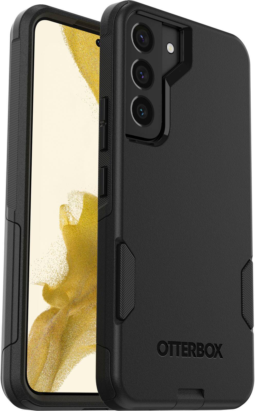 Angle. OtterBox - Commuter Series Hard Shell for Samsung Galaxy S22 - Black.