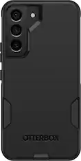 Front. OtterBox - Commuter Series Hard Shell for Samsung Galaxy S22 - Black.