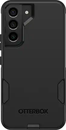 Front. OtterBox - Commuter Series Hard Shell for Samsung Galaxy S22 - Black.