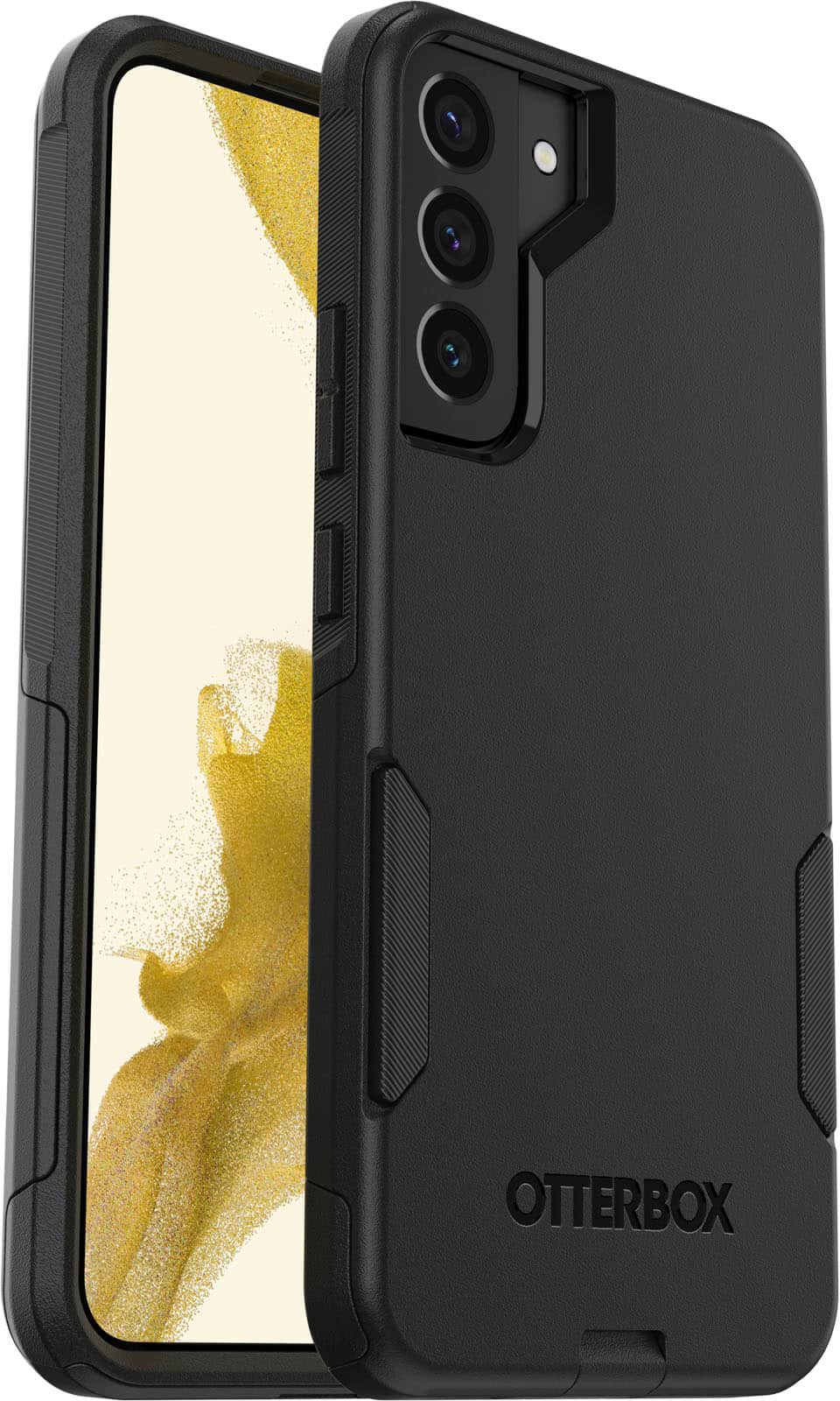 Angle. OtterBox - Commuter Series Hard Shell for Samsung Galaxy S22+ - Black.