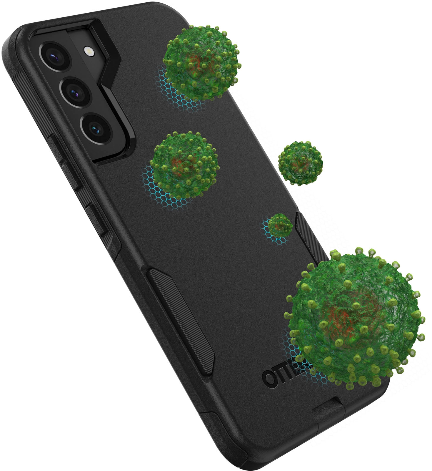 Left View: OtterBox - Symmetry Series Case for Samsung Galaxy S10 - Ivy Meadow Green