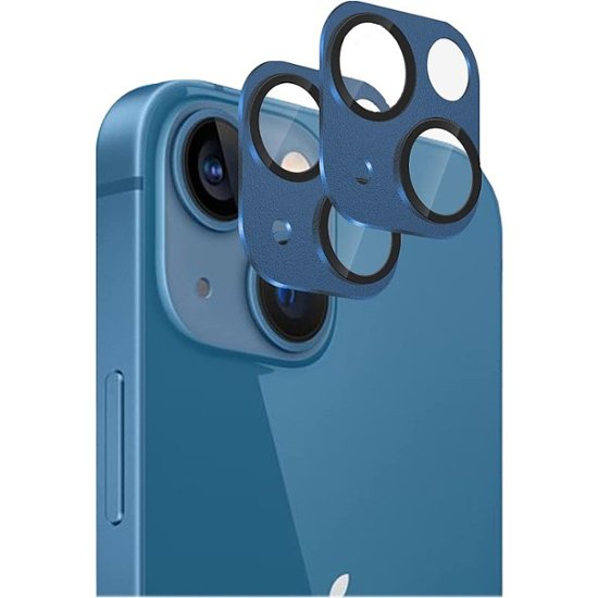 Screen protège caméra iphone 13 mini rester longtemps, easy à installer sur  caméra de téléphone bleu