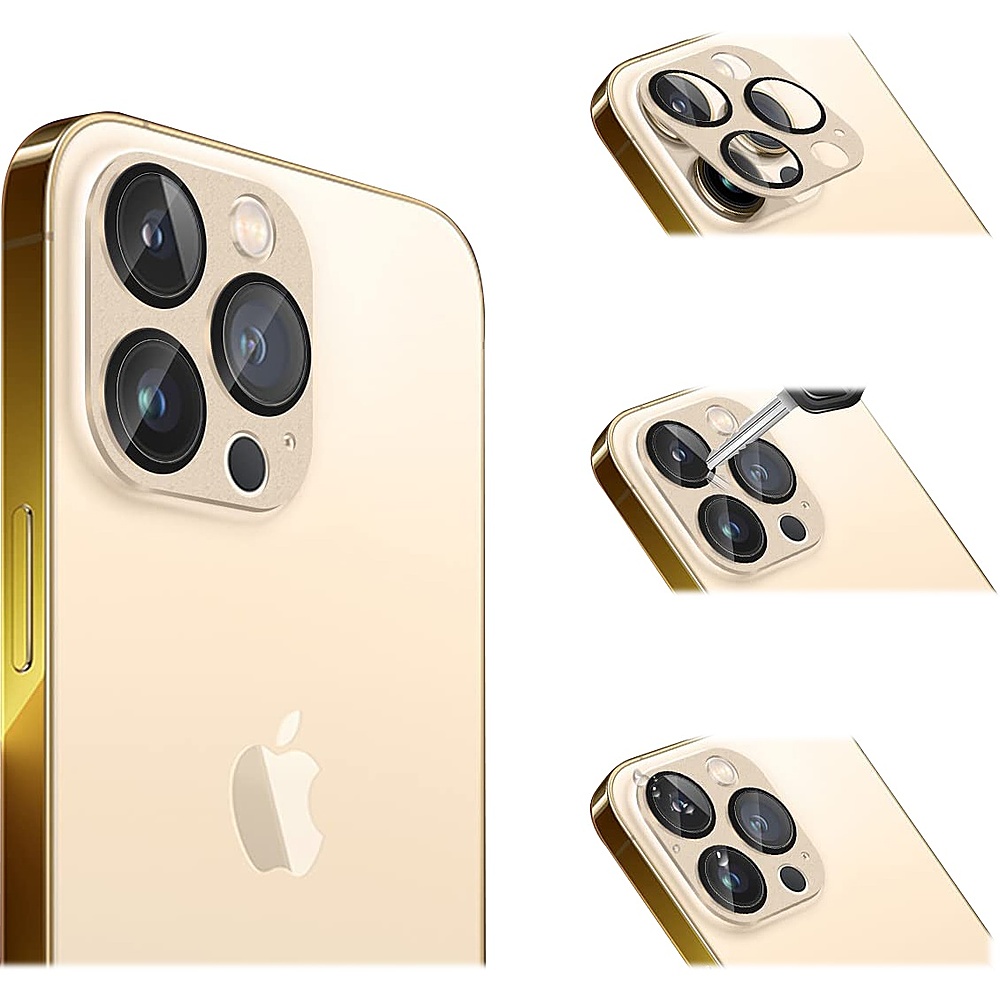 SaharaCase ZeroDamage Camera Lens Protector for Apple iPhone 13 Pro and  iPhone 13 Pro Max (2-Pack) Gold ZD00057 - Best Buy