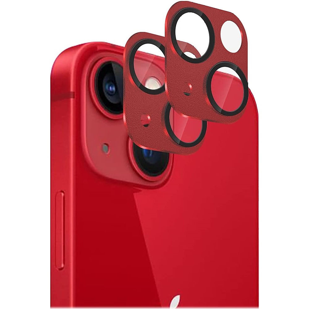 SaharaCase ZeroDamage Camera Lens Protector for Apple iPhone 13 and iPhone 13 Mini Red 2/Pack