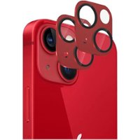 SaharaCase - ZeroDamage Camera Lens Protector for Apple iPhone 13 and iPhone 13 mini (2-Pack) - Red - Angle_Zoom