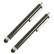 Front Standard. Fosmon - Capacitive Stylus Touch Screen Pen for the Samsung Galaxy S III S3 - 2 Pack - Black.