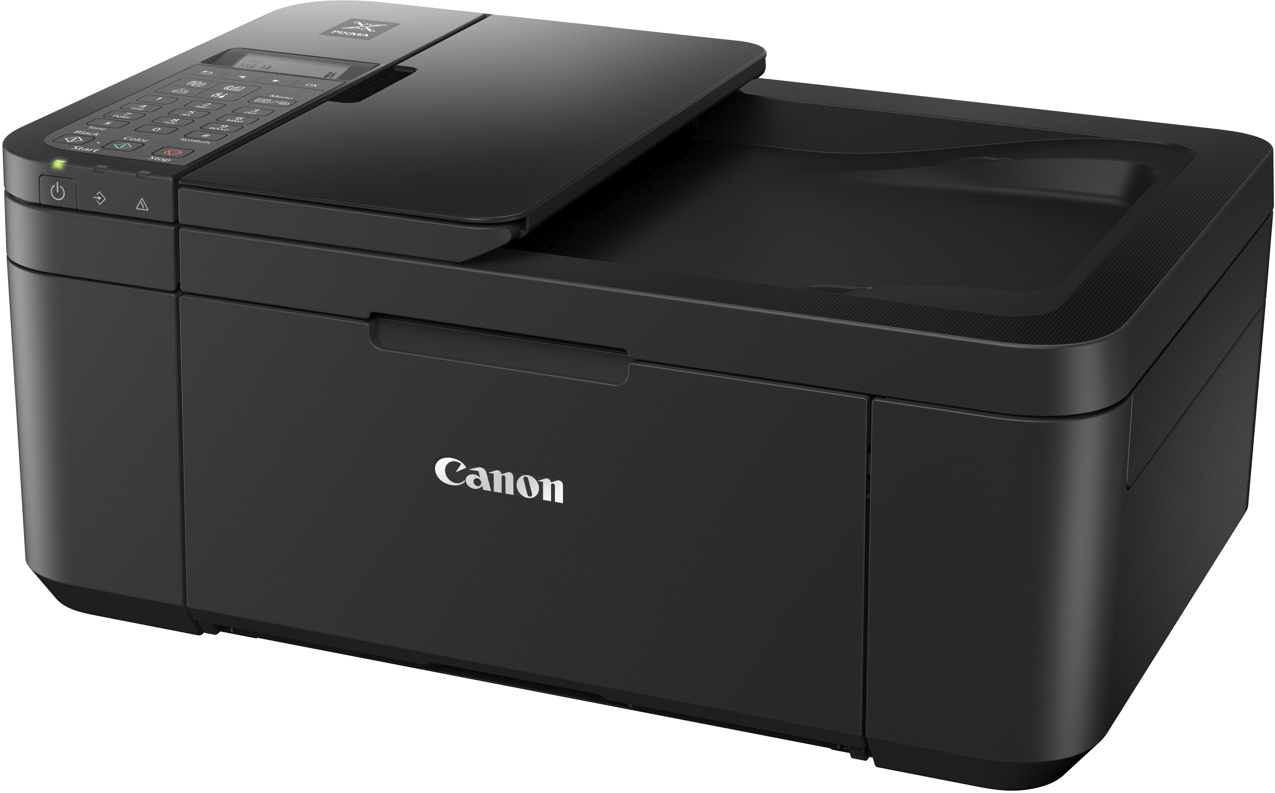 Angle View: Canon - PIXMA TR4522 Wireless All-In-One Inkjet Printer - Black