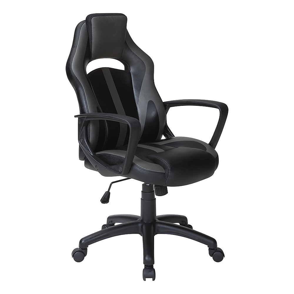 Angle View: OSP Home Furnishings - Influx Gaming Chair - Gray