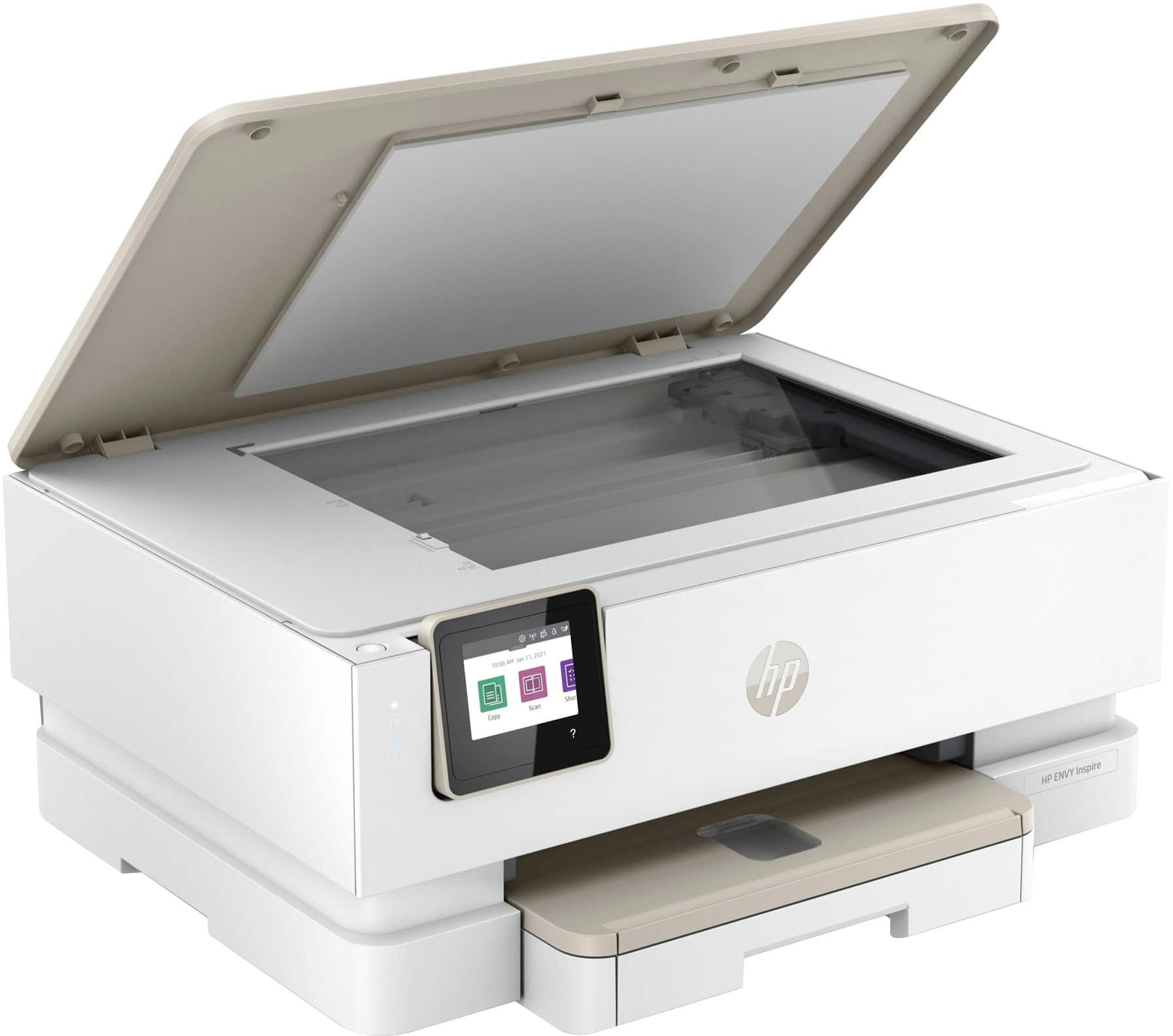 Alt View 15. HP - ENVY Inspire 7255e Wireless All-In-One Inkjet Photo Printer with 3 months of Instant Ink included with HP+ - White & Sandstone.