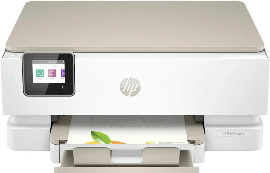 Alt View 16. HP - ENVY Inspire 7255e Wireless All-In-One Inkjet Photo Printer with 3 months of Instant Ink included with HP+ - White & Sandstone.