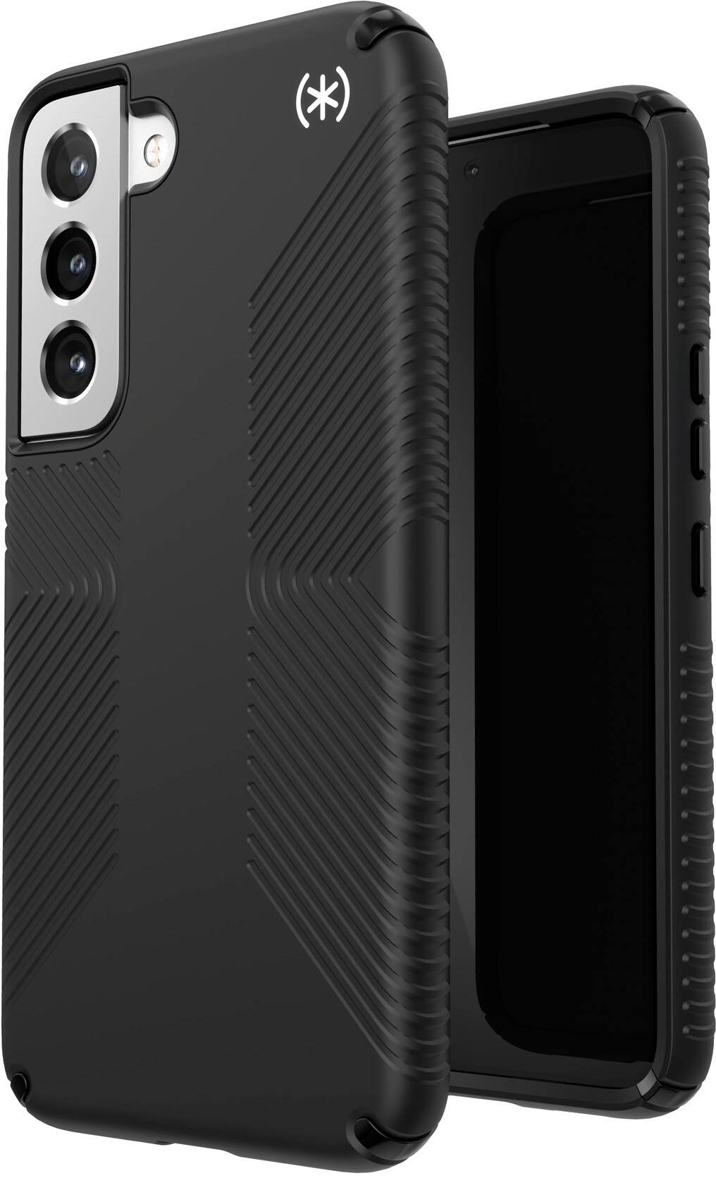 Angle. Speck - Presidio2 Grip Case for Samsung GS22 - Black.