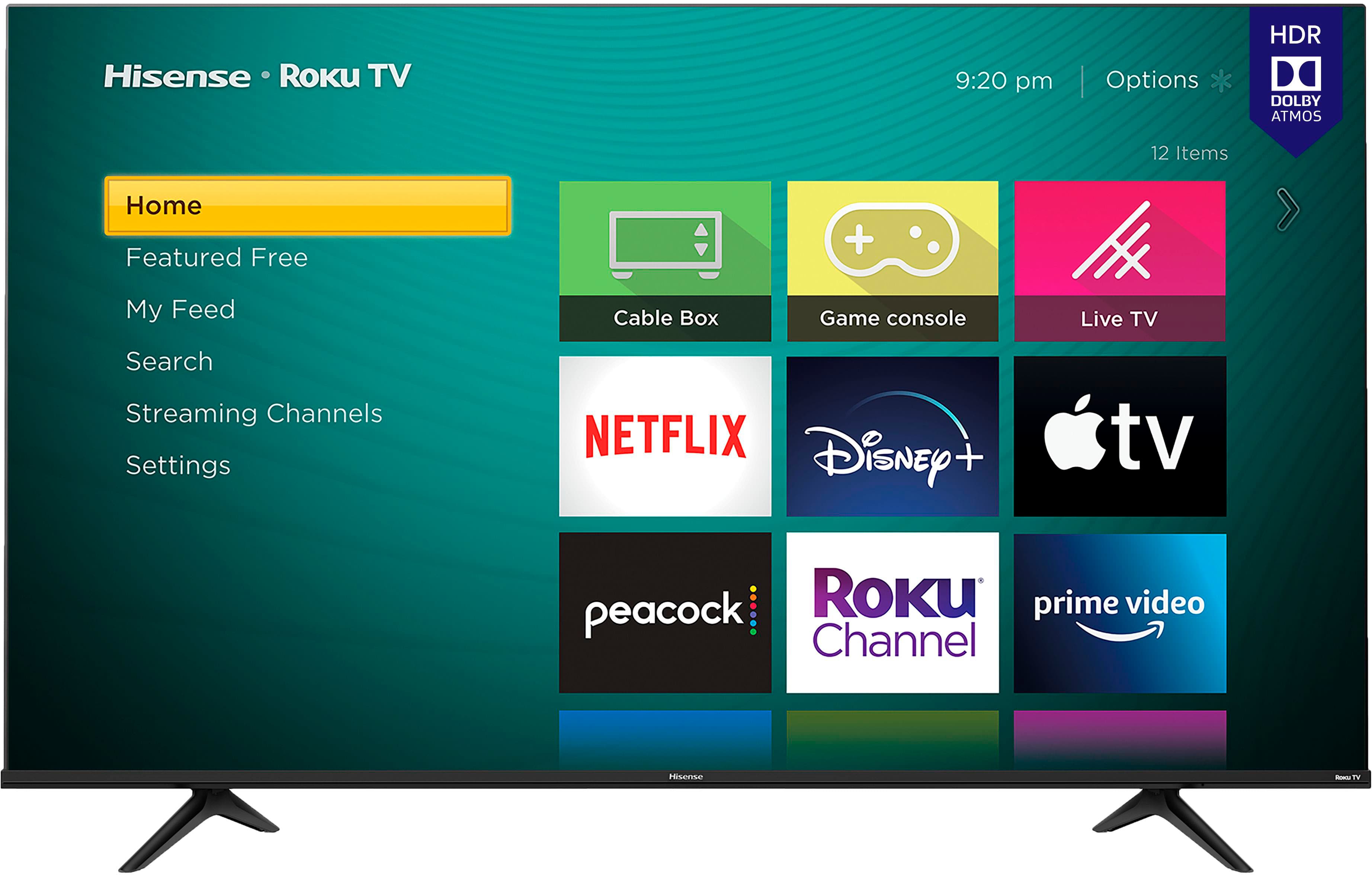 Hisense 43-Inch Class A6 Series 4K UHD Smart Google TV with Alexa  Compatibility, Dolby Vision HDR, DTS Virtual X, Sports & Game Modes, Voice  Remote