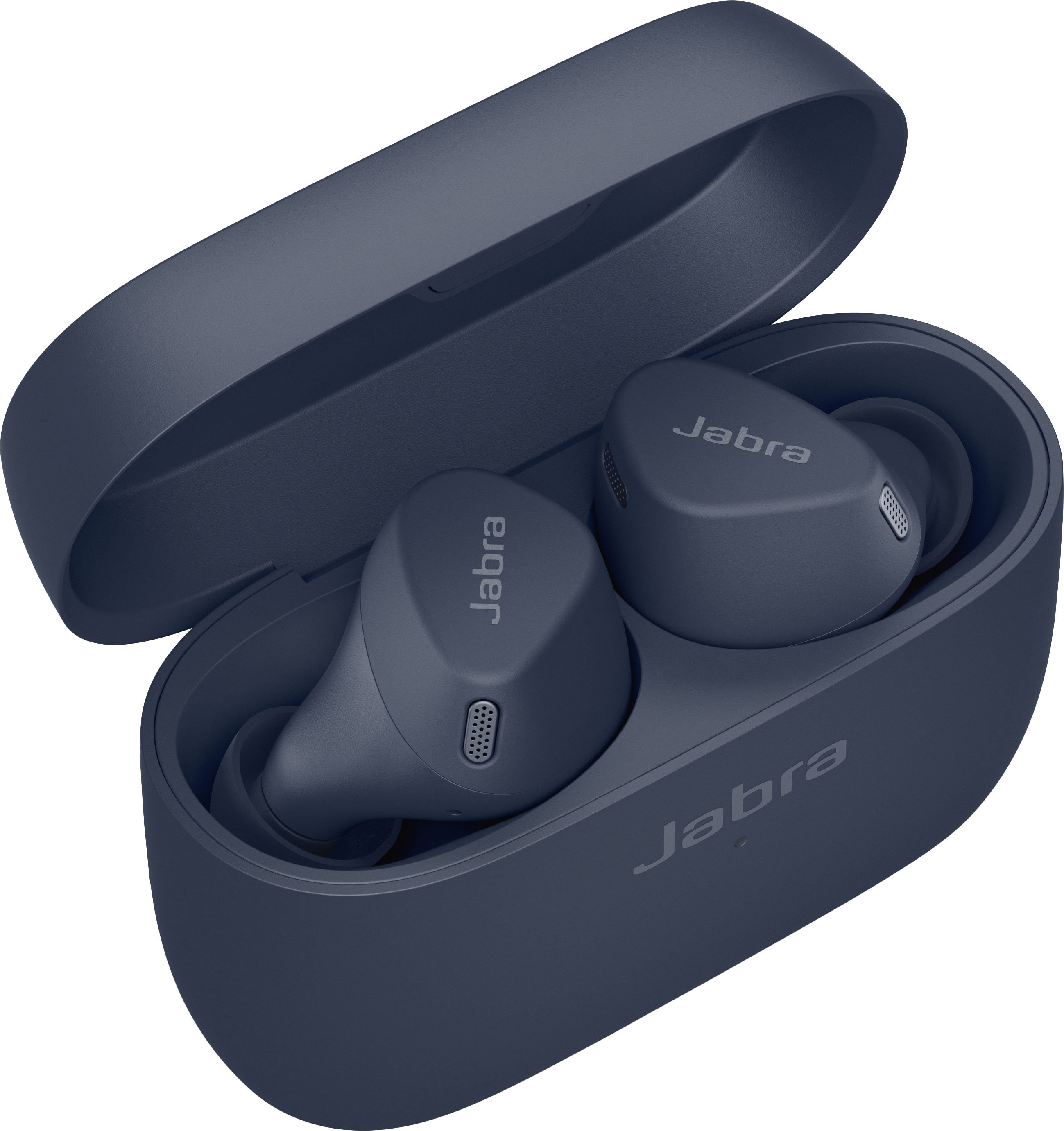 Angle View: Jabra - Elite 75t True Wireless Active Noise Cancelling In-Ear Headphones - Titanium Black
