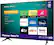 Left. Hisense - 55" Class R6G Series LED 4K UHD Smart Roku TV - black.