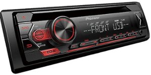 Pioneer - In-dash 50W 4-Ch. Wireless USB Control Audio CD Receiver Android Phones Compatible - Black - Front_Zoom