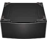 LG - 29" Laundry Pedestal With Storage Drawer - Black Steel
