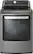 Front. LG - 7.3 Cu. Ft. Smart Gas Dryer with EasyLoad Door - Graphite Steel.