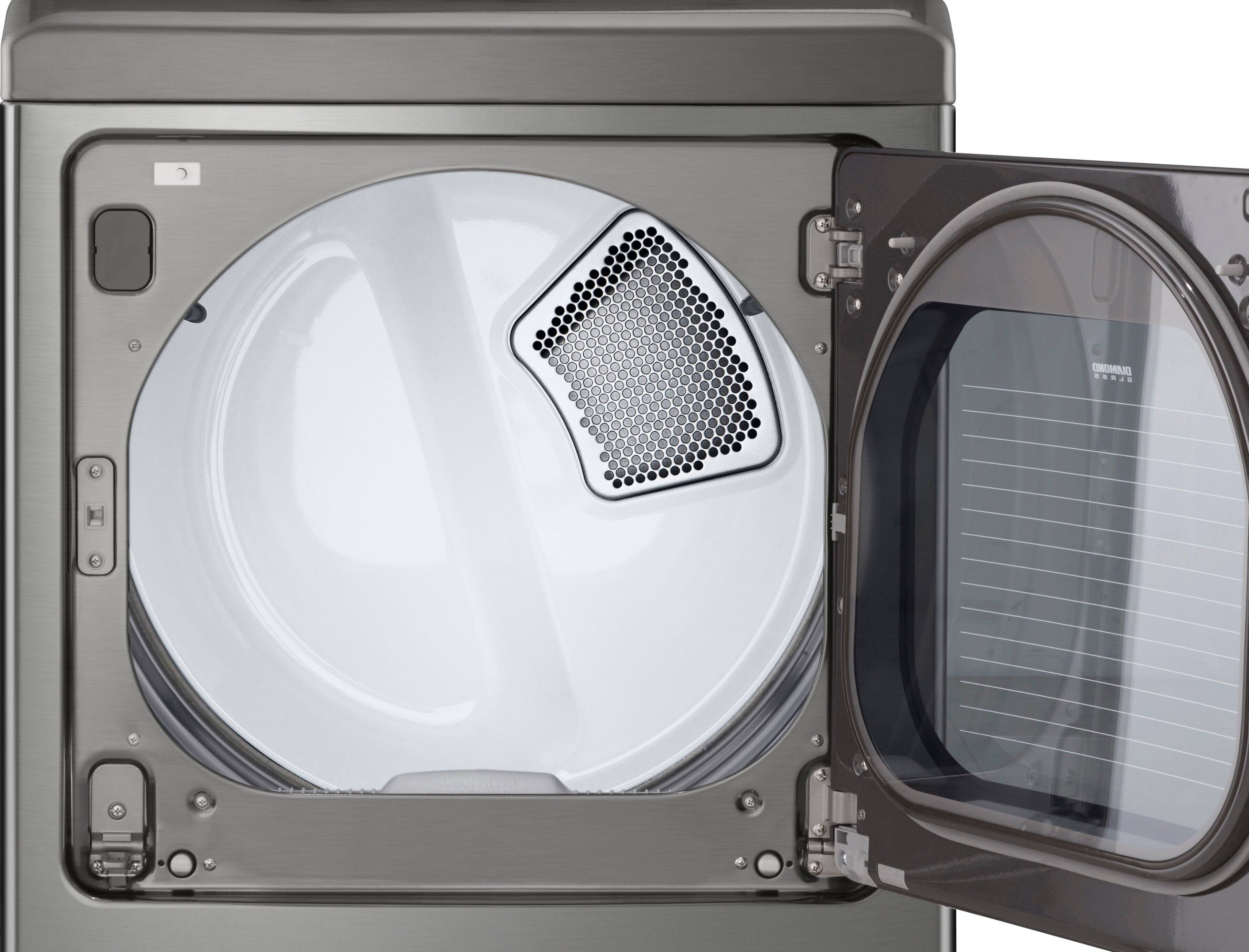 Alt View 13. LG - 7.3 Cu. Ft. Smart Gas Dryer with EasyLoad Door - Graphite Steel.