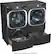 Alt View 20. LG - 9.0 Cu. Ft. Stackable Smart Gas Dryer with Steam and Built-In Intelligence - Black Steel.