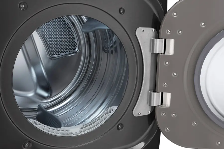 Alt View 18. LG - 9.0 Cu. Ft. Stackable Smart Gas Dryer with Steam and Built-In Intelligence - Black Steel.