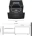 Left. LG - SideKick 1.0 Cu. Ft. High-Efficiency Top Load Pedestal Washer with 3-Motion Technology - Black steel.