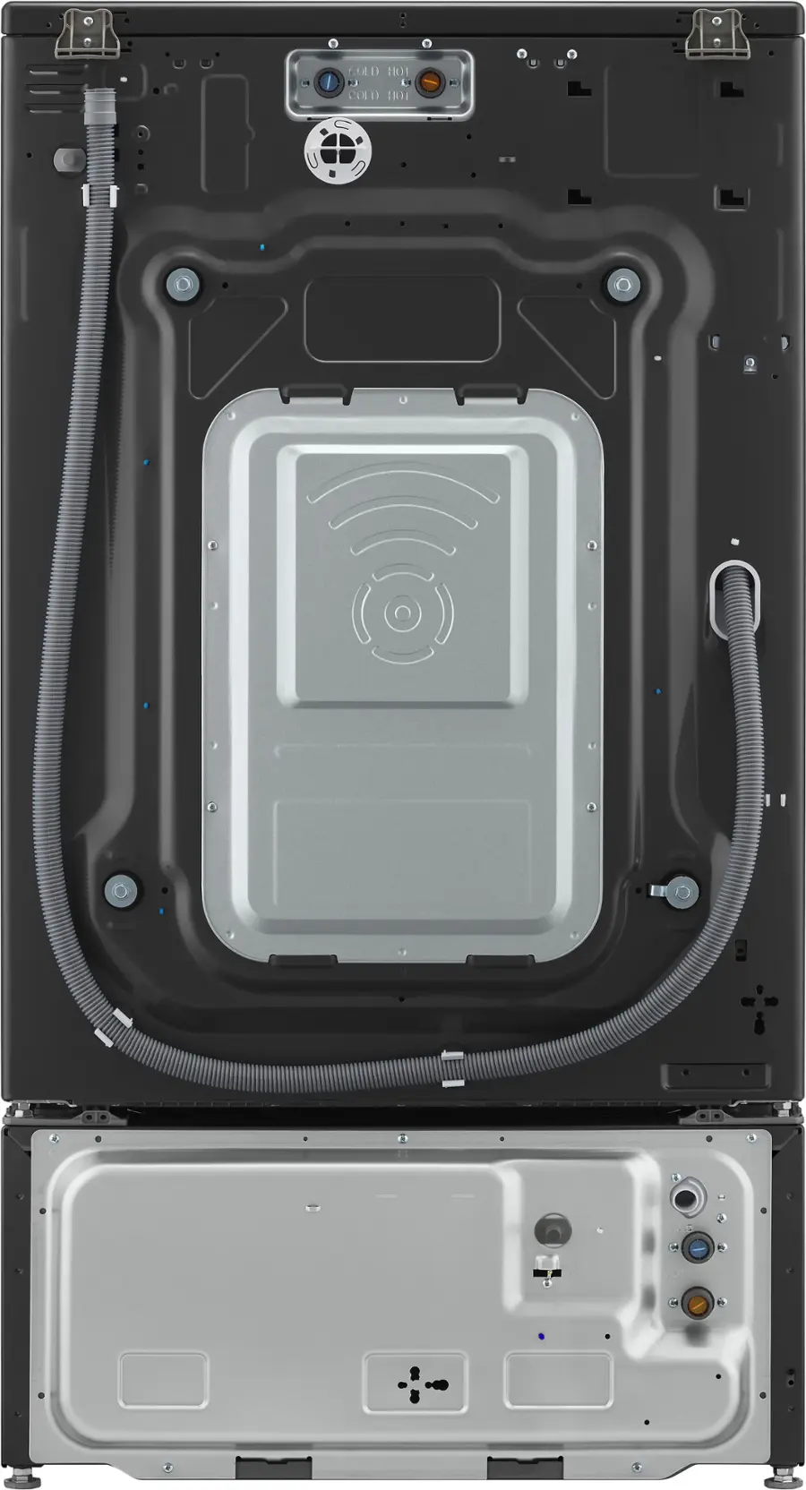 Alt View 20. LG - SideKick 1.0 Cu. Ft. High-Efficiency Top Load Pedestal Washer with 3-Motion Technology - Black steel.