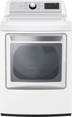 LG - 7.3 Cu. Ft. Smart Electric Dryer with EasyLoad Door - White