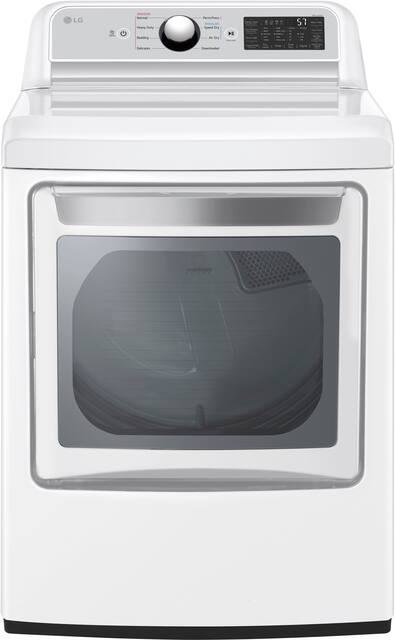 LG 7.3 Cu. Ft. Smart Electric Dryer with EasyLoad Door White