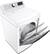 Alt View 11. LG - 7.3 Cu. Ft. Smart Electric Dryer with EasyLoad Door - White.