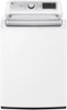 LG - 5.3 Cu. Ft. High-Efficiency Smart Top Load Washer with 4-Way Agitator - White