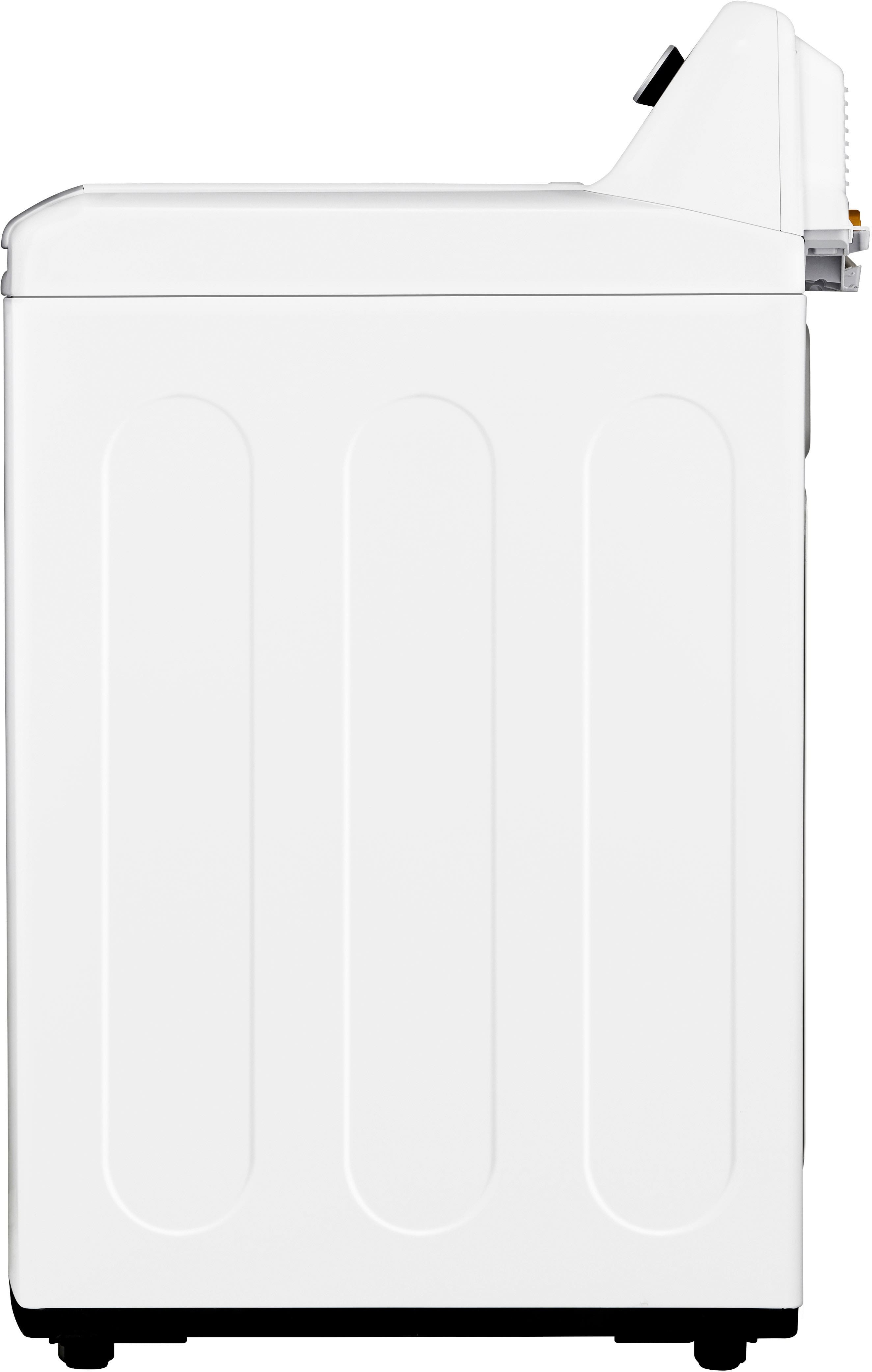 Alt View 22. LG - 5.3 Cu. Ft. High-Efficiency Smart Top Load Washer with 4-Way Agitator - White.