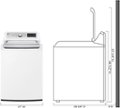 Left Zoom. LG - 5.3 Cu. Ft. High-Efficiency Smart Top Load Washer with 4-Way Agitator - White.