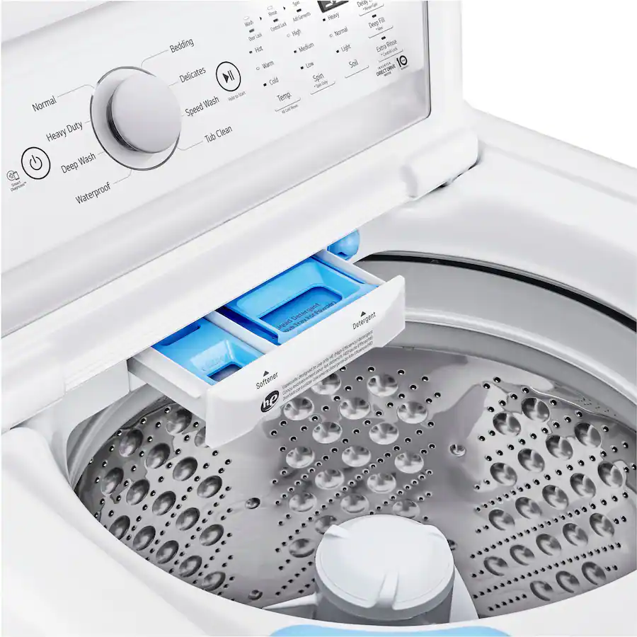 LG 4.8 Cu. Ft. High Efficiency Top Load Washer with 4 Way Agitator ...