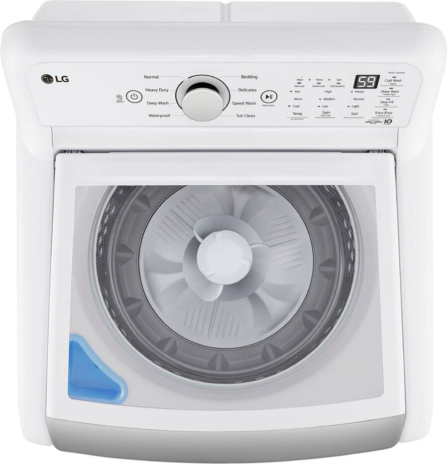 LG 4.8 Cu. Ft. High Efficiency Top Load Washer with 4 Way Agitator ...