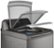 Angle Zoom. LG - 5.5 Cu. Ft. Smart Top Load Washer with TurboWash3D - Graphite steel.