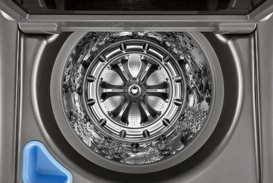 Alt View 17. LG - 5.5 Cu. Ft. High Efficiency Smart Top Load Washer with TurboWash3D - Graphite Steel.