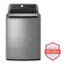 LG is the brand of the appliance in the image. The appliance is a stainless steel washing machine, and it is described as being reliable and having a good reputation. The image also features a logo that says "America's Most Reliable Line of Appliances," indicating that the appliance is highly dependable and trustworthy.