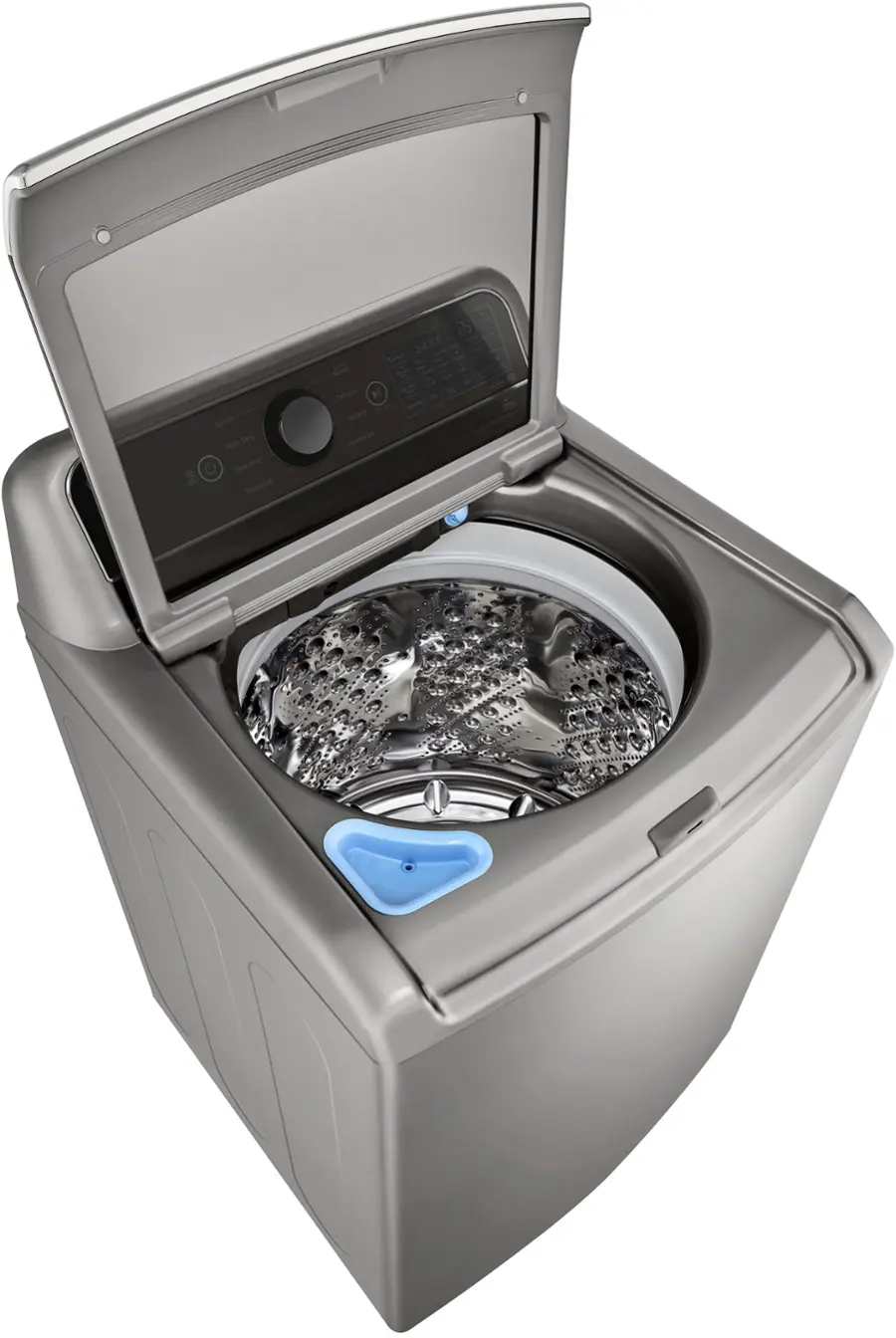 Alt View 12. LG - 5.5 Cu. Ft. High Efficiency Smart Top Load Washer with TurboWash3D - Graphite Steel.