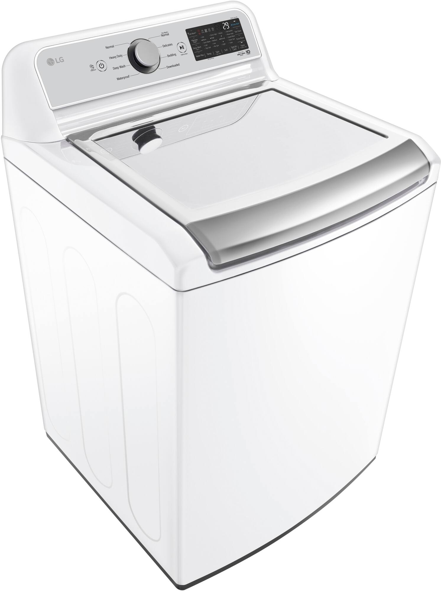 Zoom in on Alt View Zoom 20. LG - 5.5 Cu. Ft. High Efficiency Smart Top Load Washer with TurboWash3D - White.