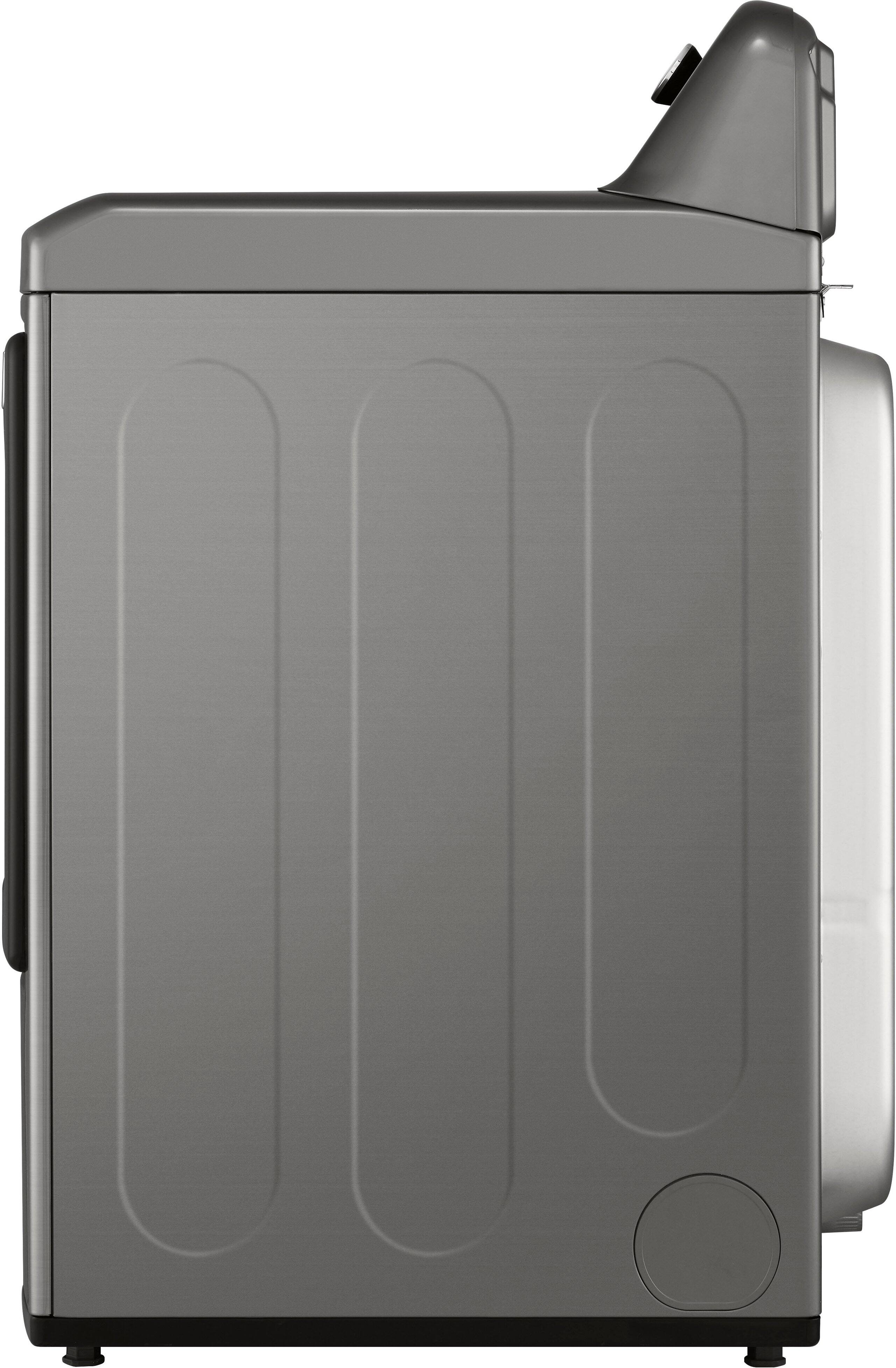 Alt View 19. LG - 7.3 Cu. Ft. Smart Electric Dryer with EasyLoad Door - Graphite Steel.