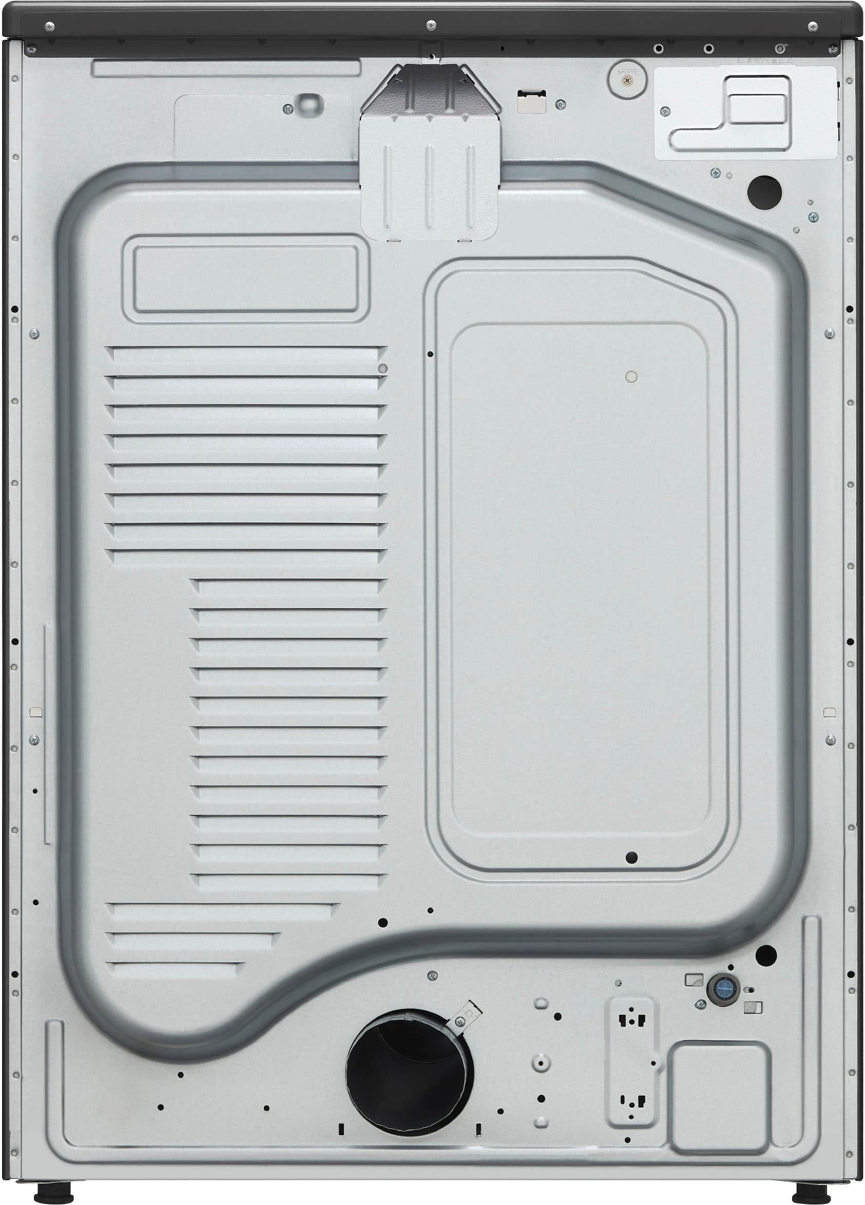 Alt View 20. LG - 9.0 Cu. Ft. Stackable Smart Electric Dryer with Steam and Built-In Intelligence - Black Steel.