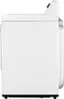Angle. LG - 7.3 Cu. Ft. Smart Gas Dryer with Steam and Sensor Dry - White.