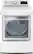 Front. LG - 7.3 Cu. Ft. Smart Gas Dryer with Steam and Sensor Dry - White.