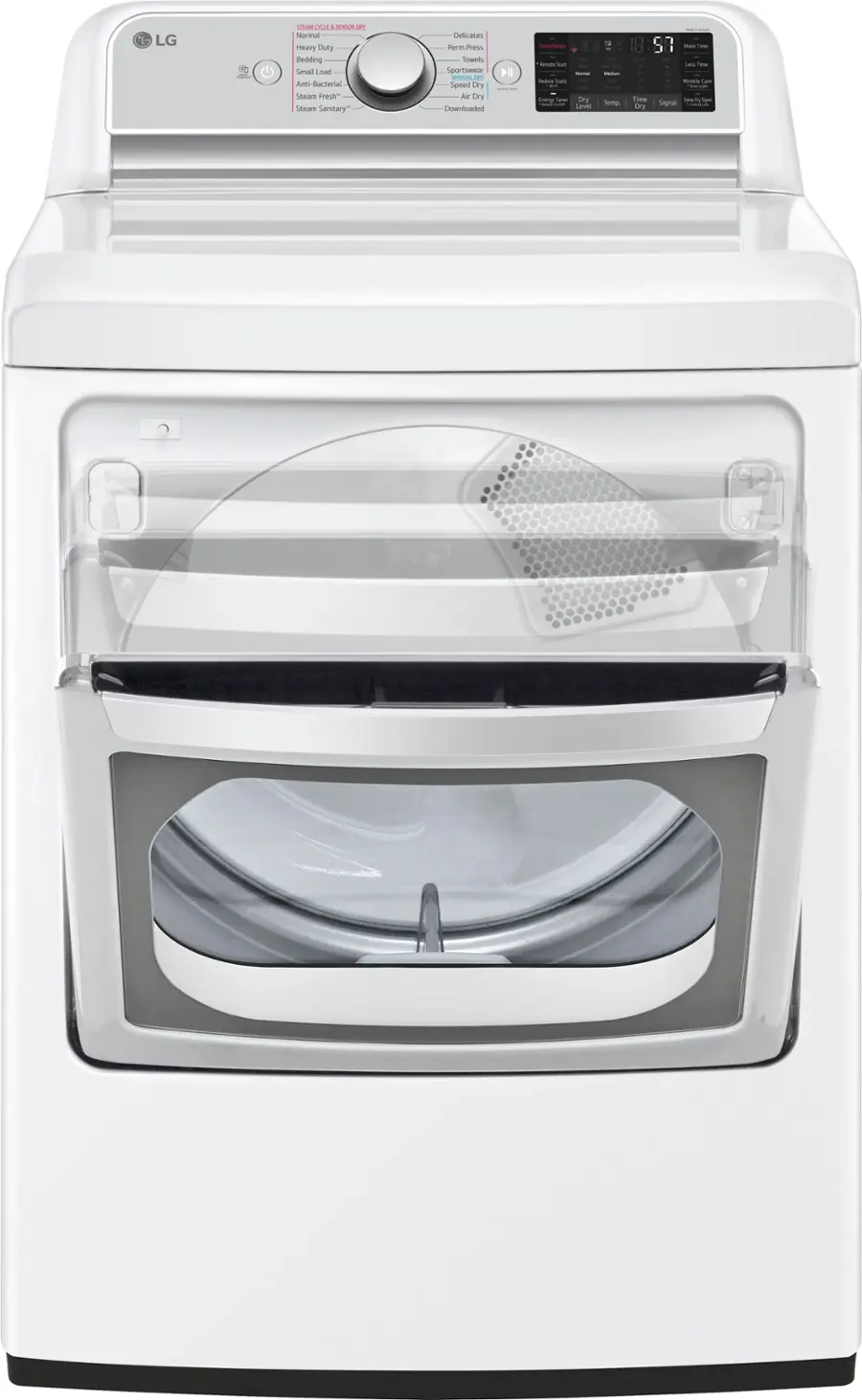 LG STEAM TAUAO CNE  Normal Heavy Dully Sedding Small Load Anti-Racterial Steam Fresh" Steam Sanitary Delicates ern Press Sowels Sportswear MINUIA INT Speed DrY AN Dry Downlnaded 114 - - - - - So - Creg - Dny Level T - - Temp E d Time Dry - - - i - Lars 1 -a - Segnat