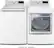 Alt View 18. LG - 7.3 Cu. Ft. Smart Gas Dryer with Steam and Sensor Dry - White.